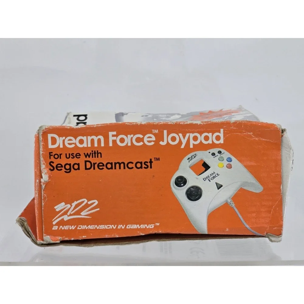 SEGA DREAMCAST 3D2 Dream Force‎ Joypad - Controller W/Button Remap - White - NEW